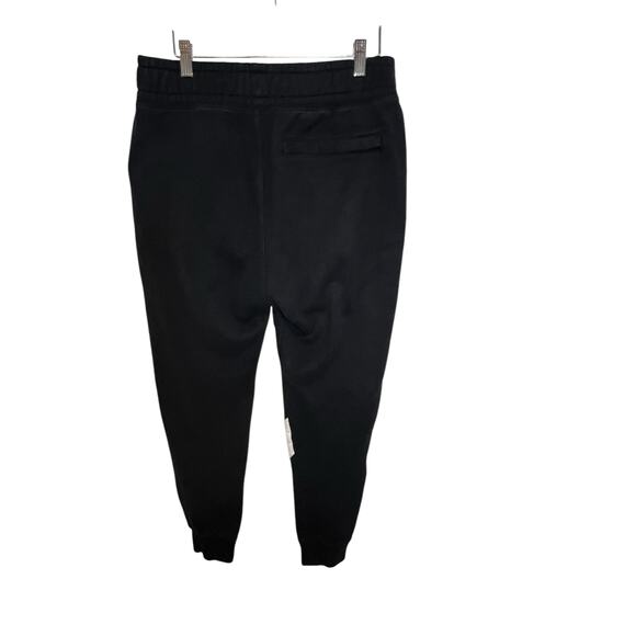 NIKE BIG SWOOSH JOGGER Sweatpants men's size small black and white large logo - Picture 2 of 8